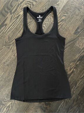 90 Degree By Reflex Black Racerback Workout Tank Top Size S